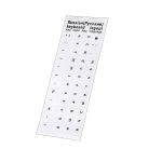 Helmet RU Layout,Transparent WaterProof Stickers for PC, Laptop