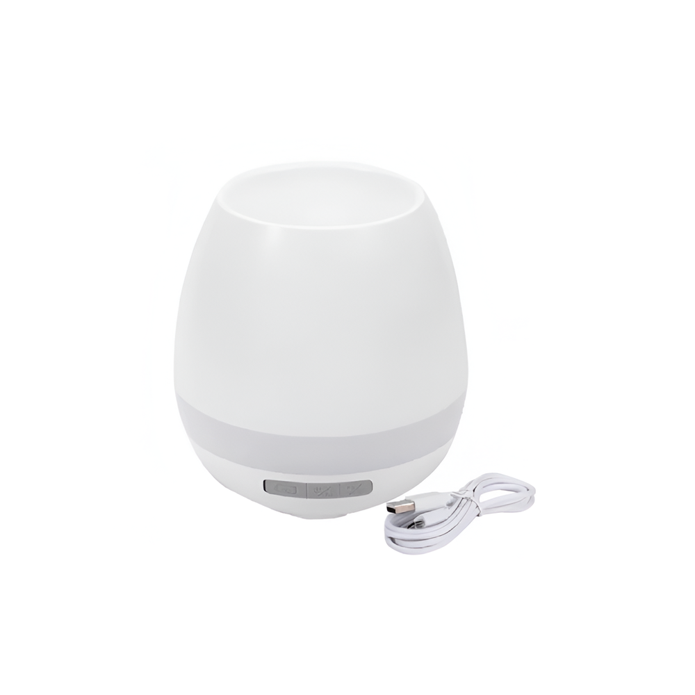 Helmet Speaker Music Flowerpot, White - Image 3