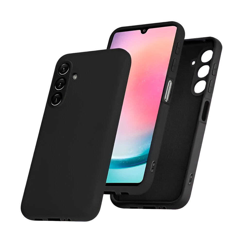 Helmet Case Liquid Silicone Samsung A14, Black - Image 2