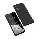 Helmet Case Liquid Silicone Samsung A53, Black