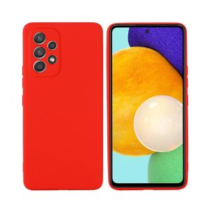 Helmet Case Liquid Silicone Samsung A53, Red