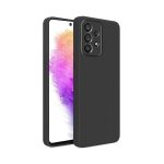 Helmet Case Liquid Silicone Samsung A73, Black
