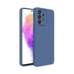 Helmet Case Liquid Silicone Samsung A73, Blue