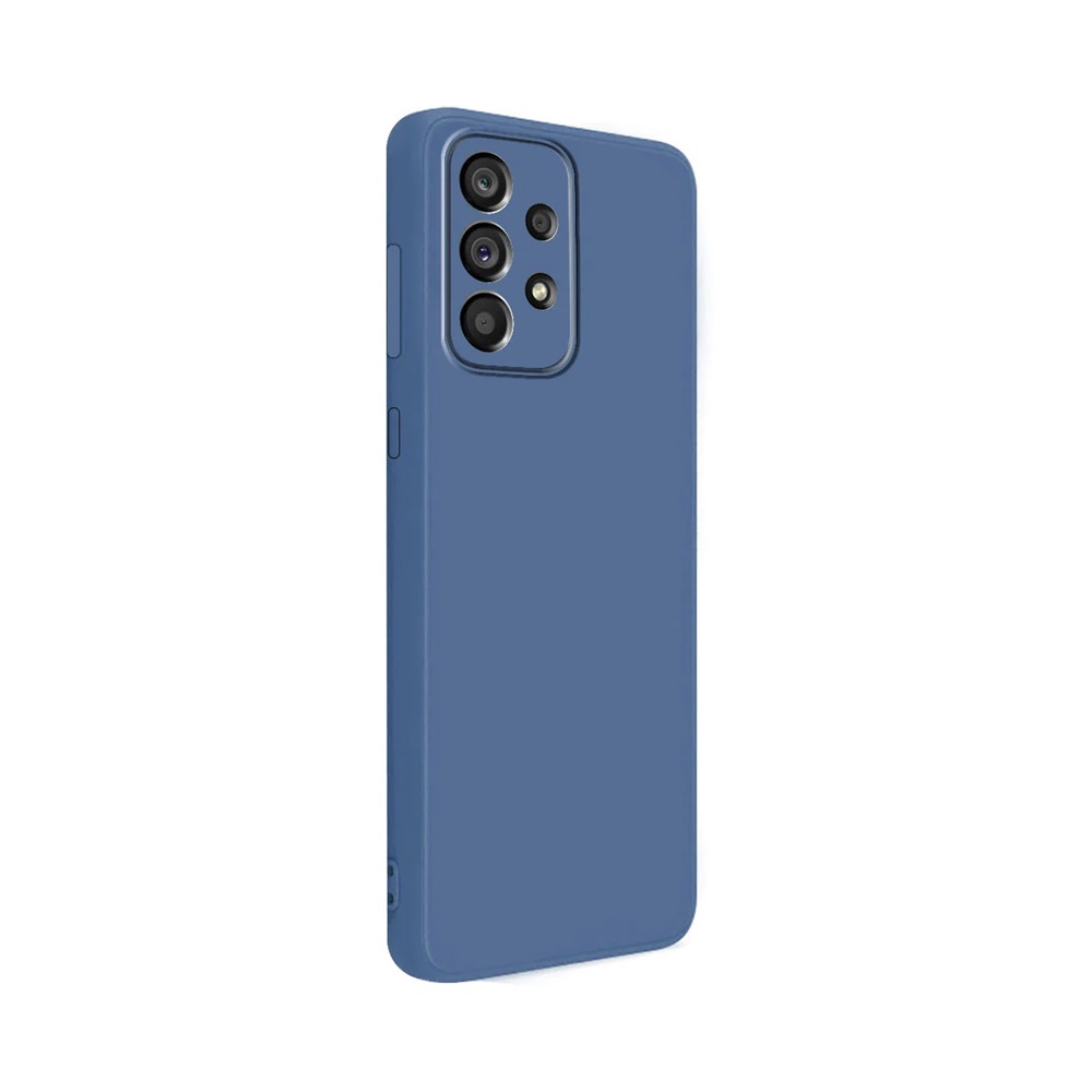 Helmet Case Liquid Silicone Samsung A73, Blue - Image 2