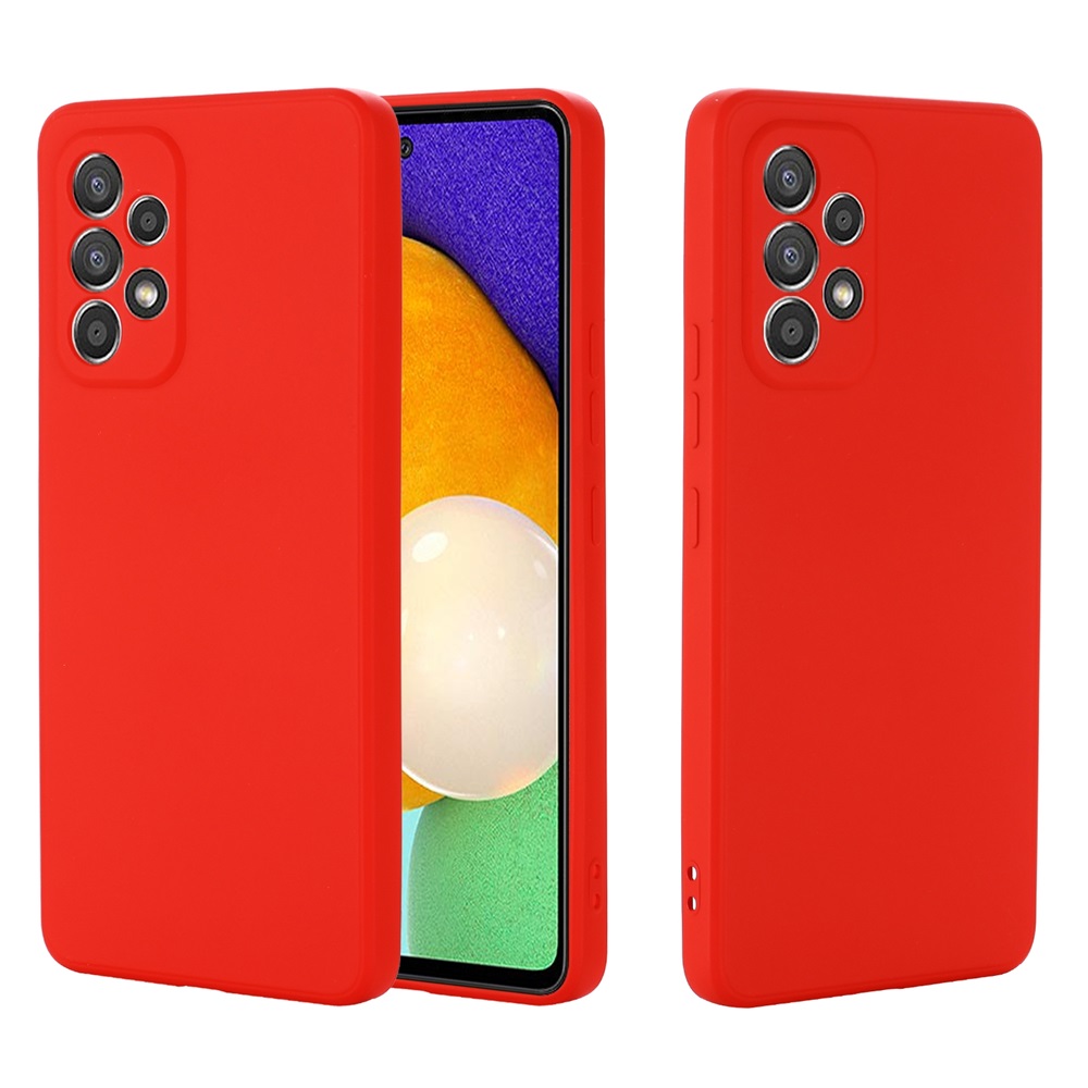 Helmet Case Liquid Silicone Samsung A73, Red