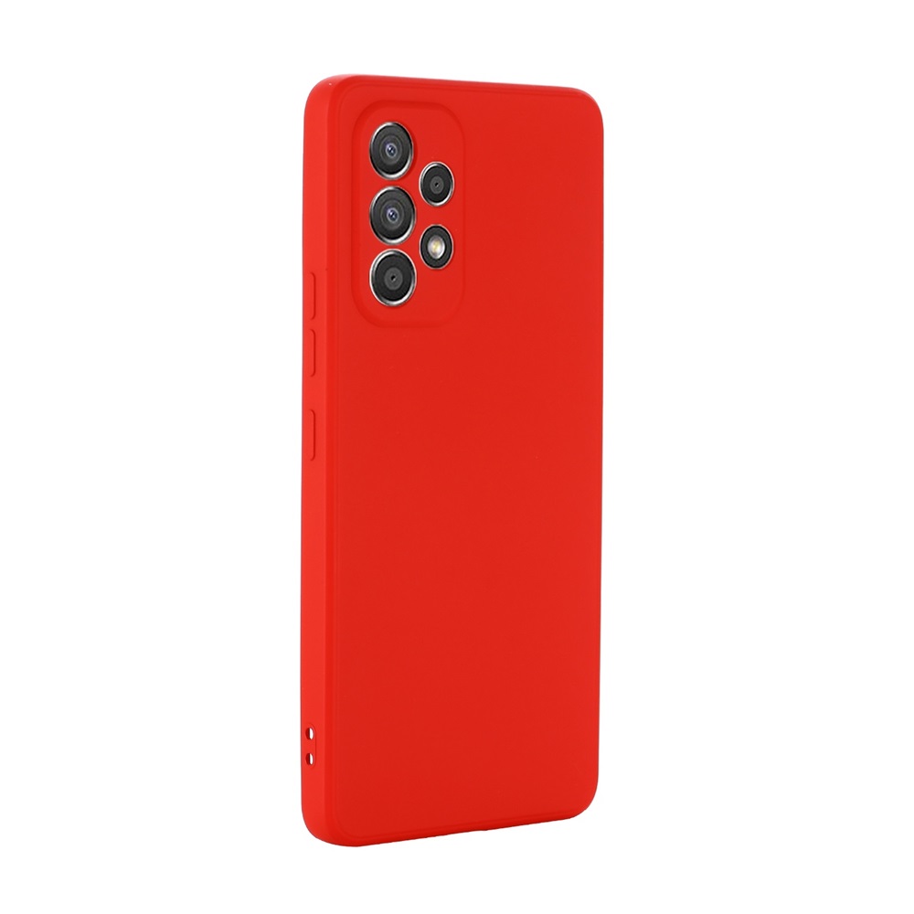 Helmet Case Liquid Silicone Samsung A73, Red - Image 3