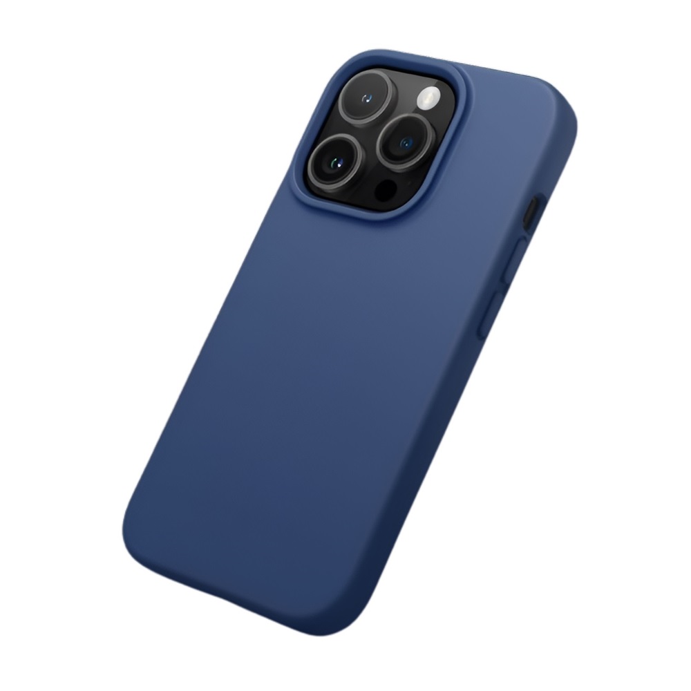 Helmet Case Silicone Soft Touch iPhone 14 Pro, Blue - Image 3