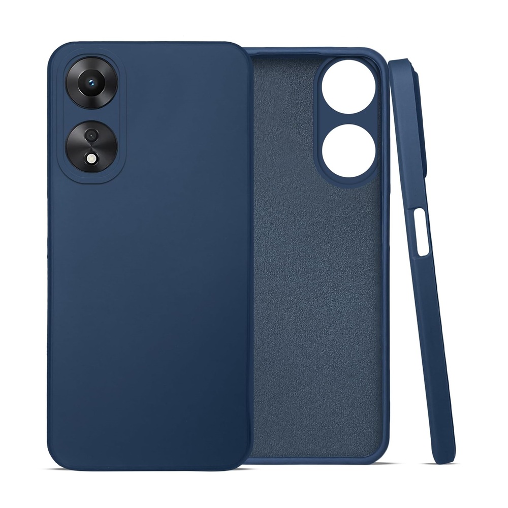 Helmet Case Liquid Silicone Oppo A58, Blue