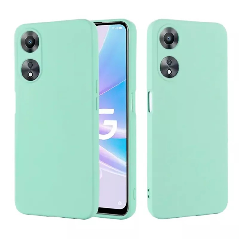 Helmet Case Liquid Silicone Oppo A78 4G, Green - Image 3