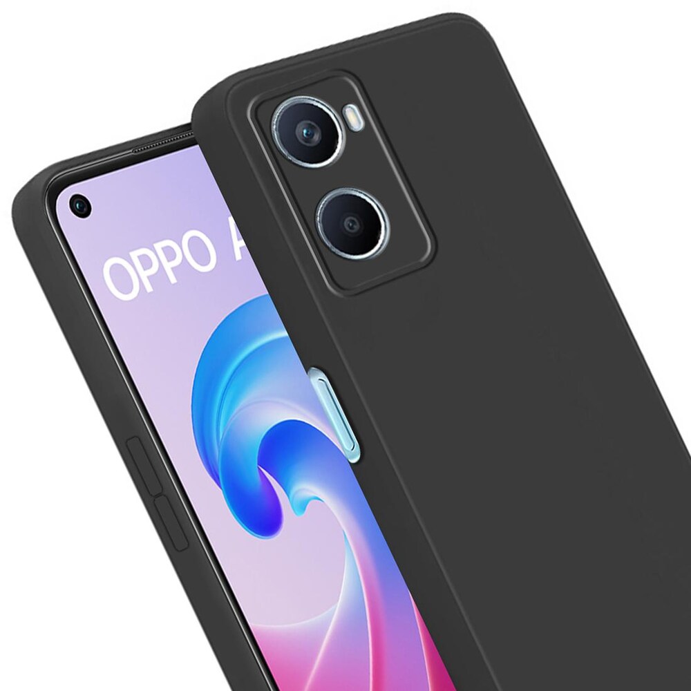 Helmet Case Liquid Silicone Oppo A96, Black - Image 3