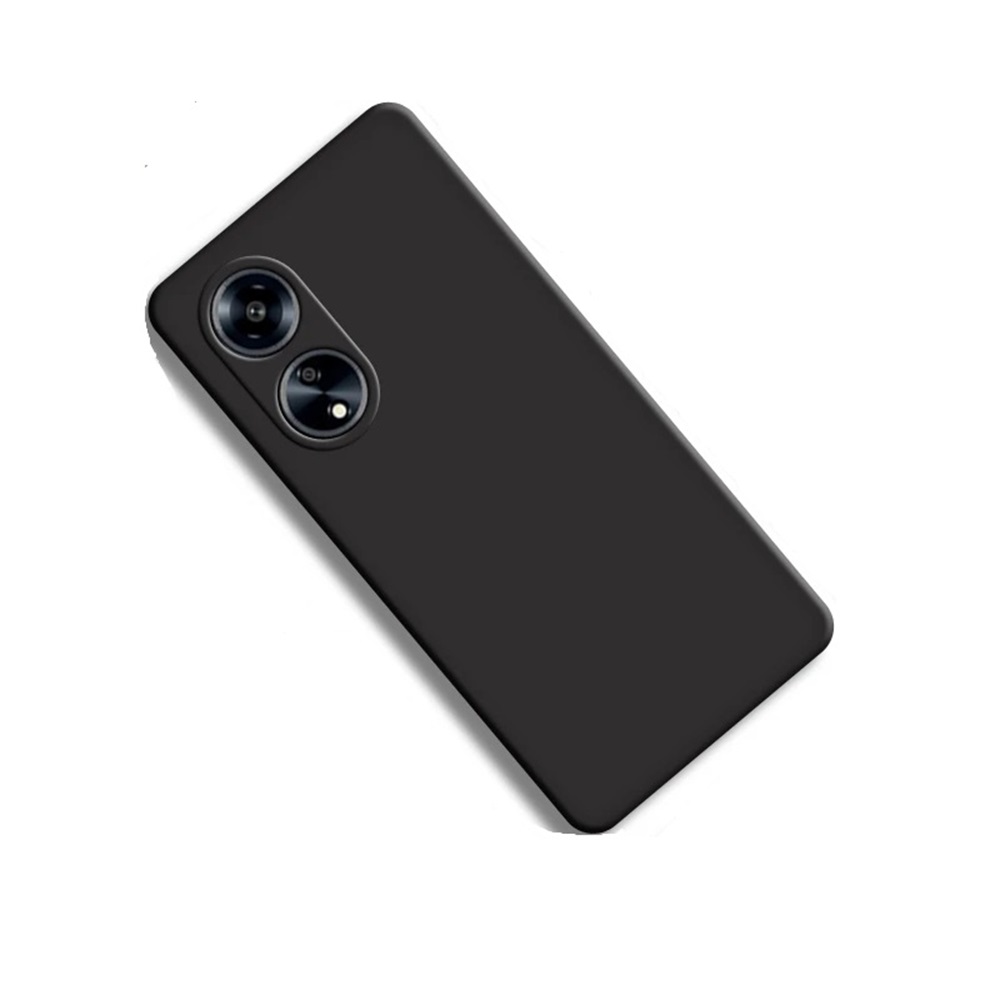 Helmet Case Liquid Silicone Oppo A98, Black - Image 2