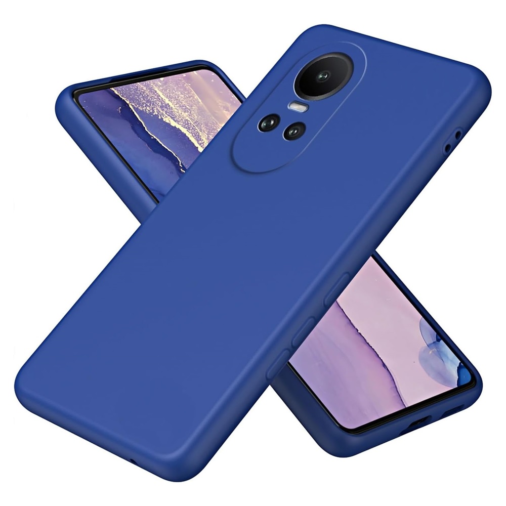 Helmet Case Liquid Silicone Oppo Reno 10 5G, Blue