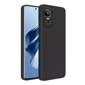 Helmet Case Liquid Silicone Oppo Reno 10 Pro 5G, Black
