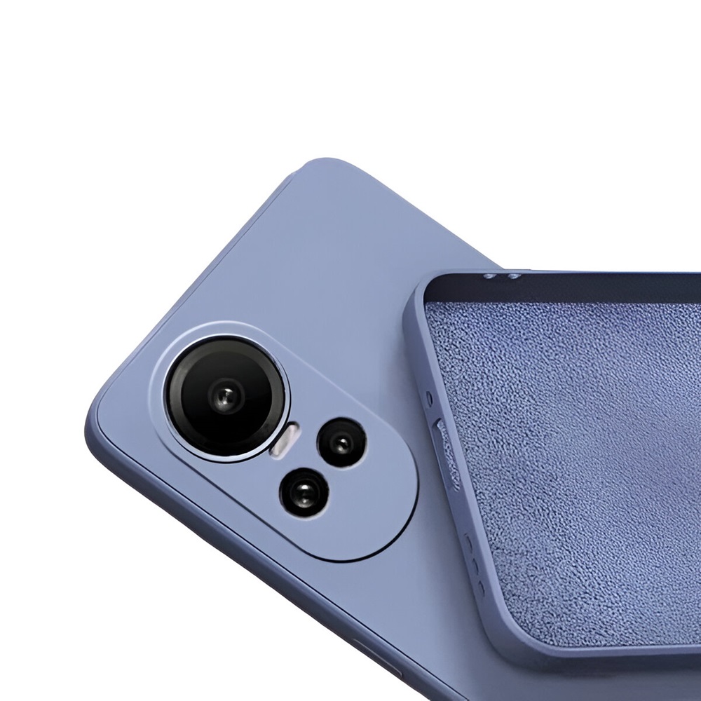Helmet Case Liquid Silicone Oppo Reno 10 Pro 5G, Purple - Image 3