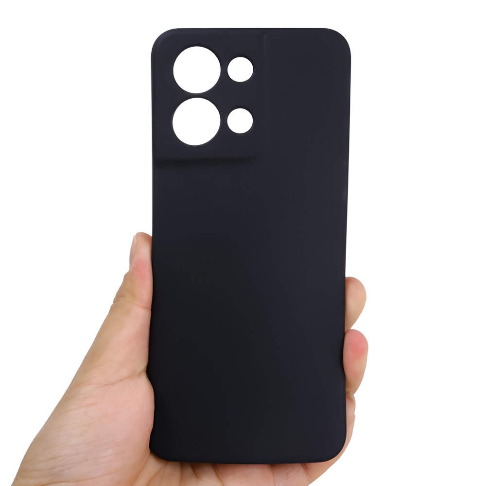 Helmet Case Liquid Silicone Oppo Reno 8, Black - Image 2