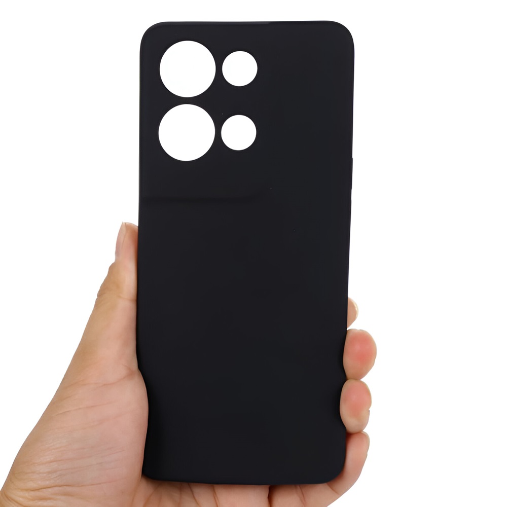 Helmet Case Liquid Silicone Oppo Reno 8 Pro, Black - Image 3