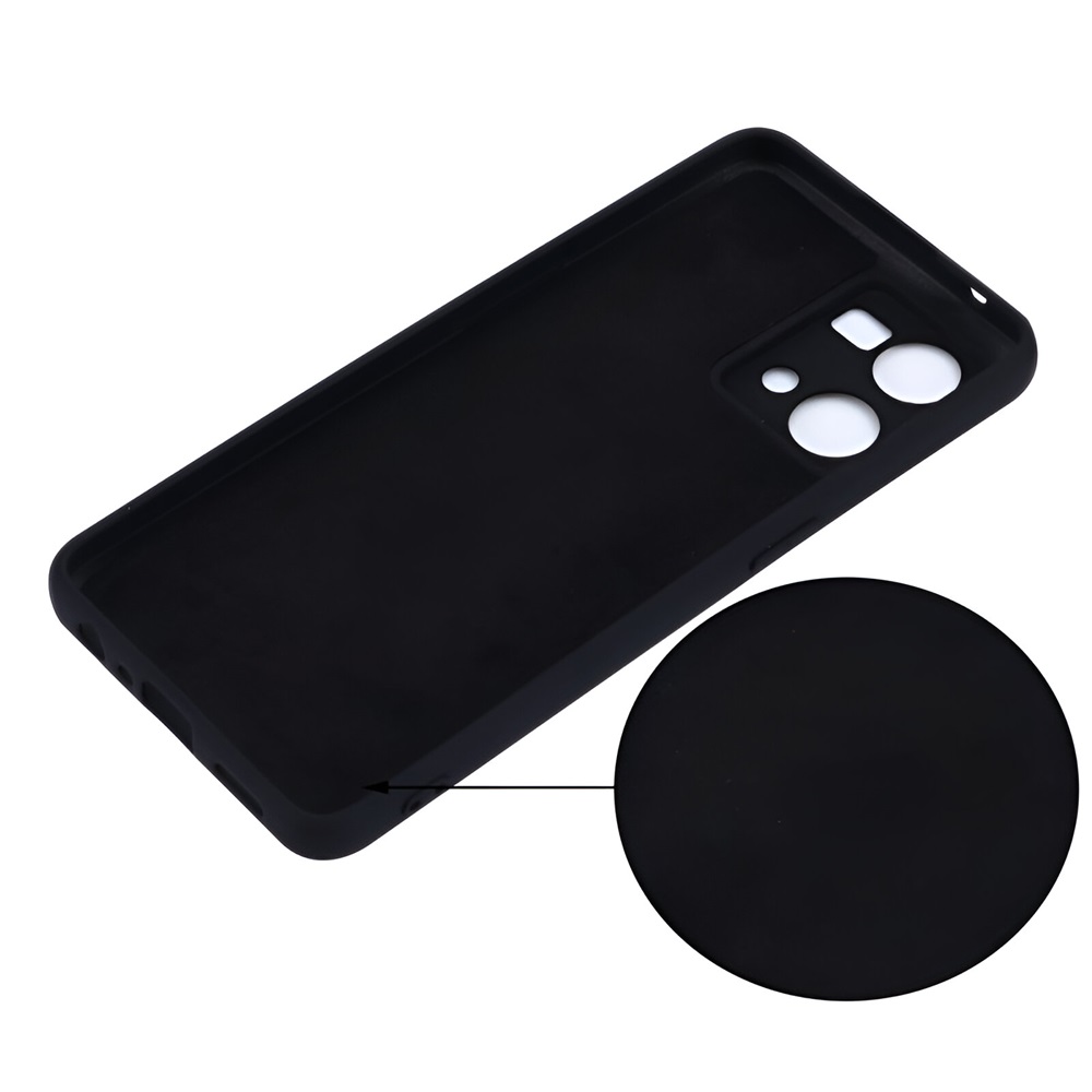 Helmet Case Liquid Silicone Oppo Reno 7, Black - Image 3