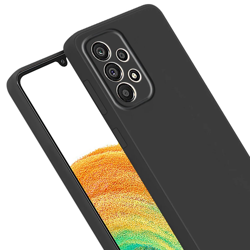 Helmet Case Liquid Silicone Samsung A33, Black - Image 3