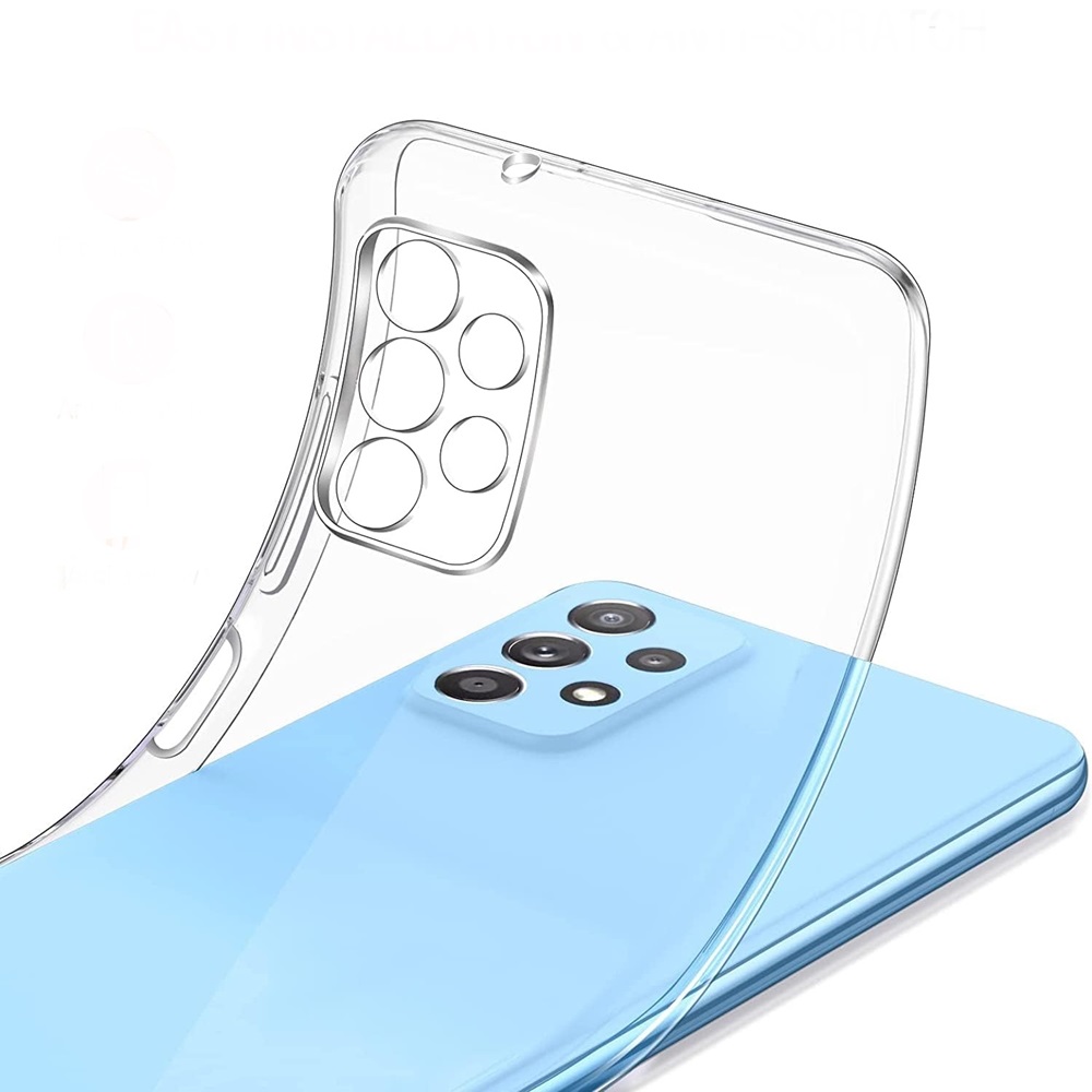 Helmet Case TPU Soft Samsung A23, Clear - Image 2