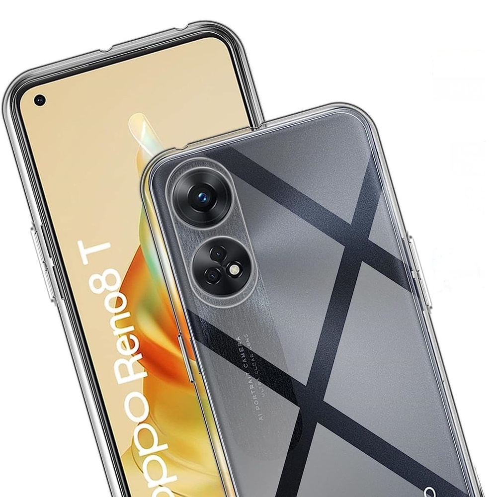 Helmet Case TPU Soft Oppo Reno 8T 4G, Clear - Image 2