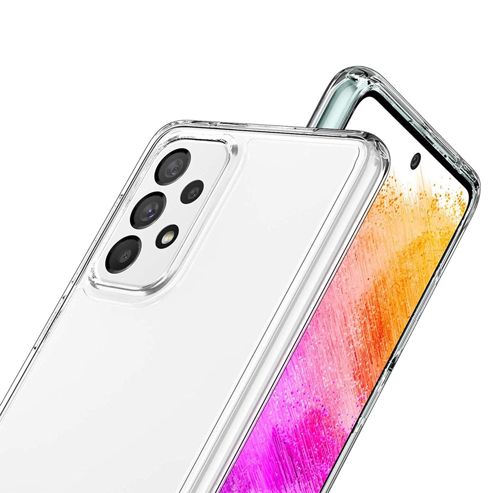 Helmet Case TPU Soft Samsung A73, Clear - Image 2