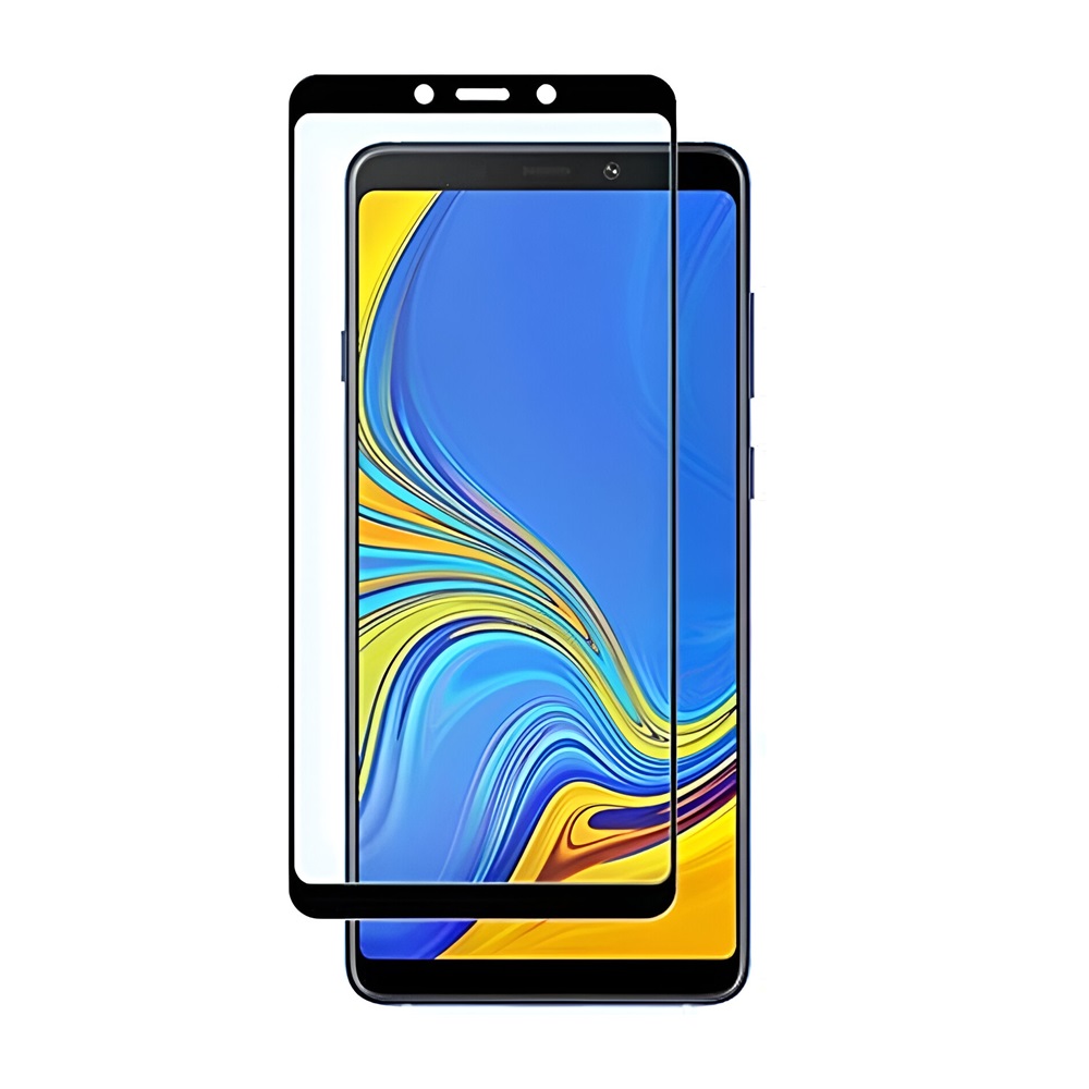 Helmet Diamond Glass 4D Samsung A9 (2018), Black - Image 3
