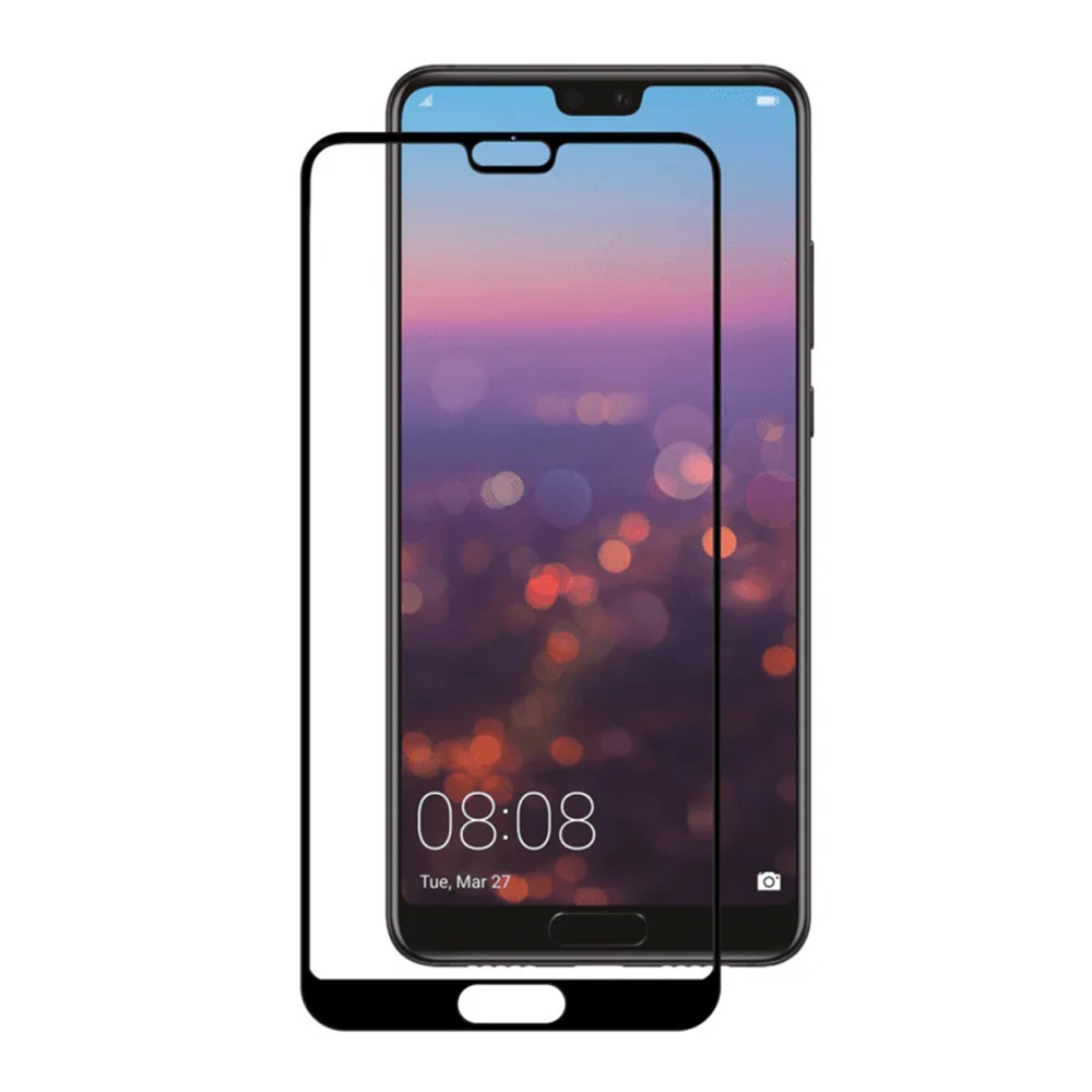 Helmet Diamond Glass 4D Huawei P20, Black