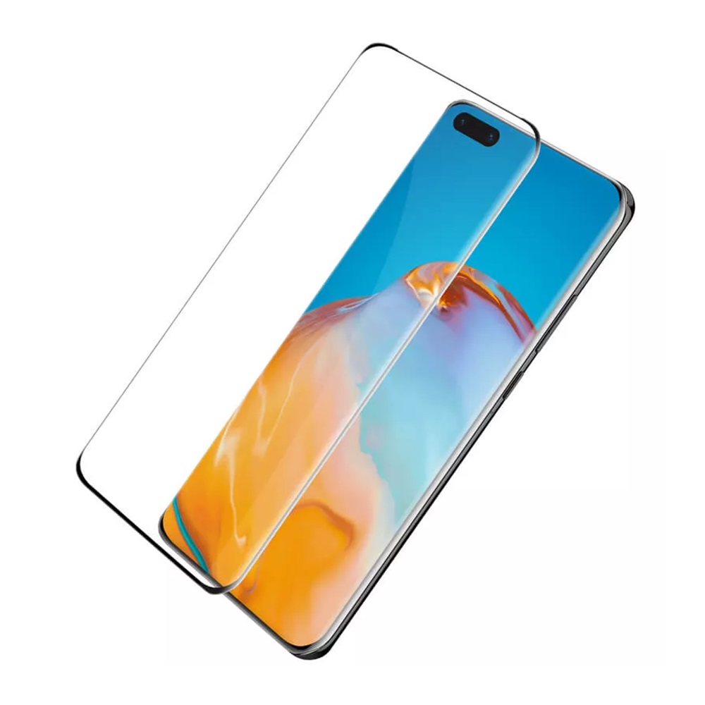 Helmet Diamond Glass 4D Huawei P40 Pro, Black - Image 3