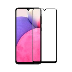 Helmet Diamond Glass 4D Samsung A33/A32 , Black (V2)