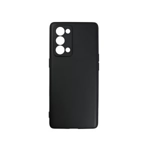 Helmet Case Liquid Silicone Oppo Reno 6 Pro 5G(Snapdragon), Black