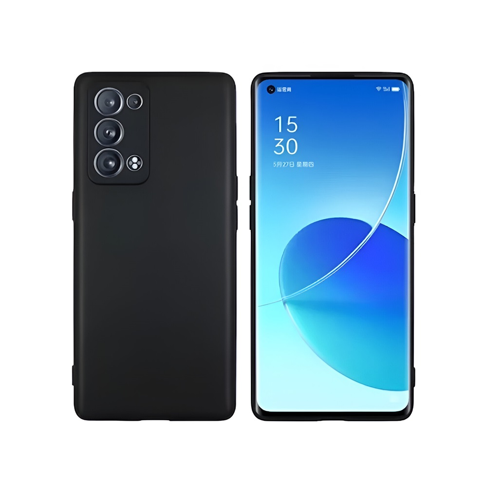Helmet Case Liquid Silicone Oppo Reno 6 Pro 5G(Snapdragon), Black - Image 2