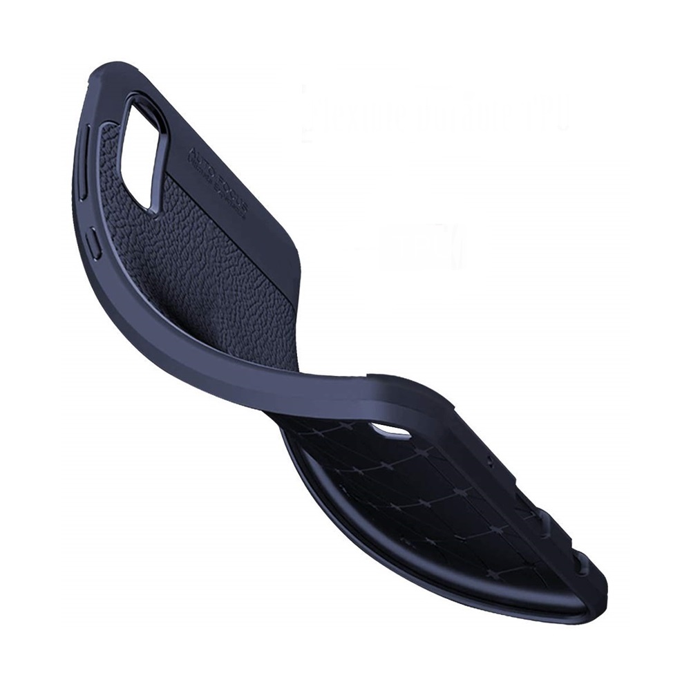 Helmet Case Leather Texture Samsung A50S, Blue - Image 3