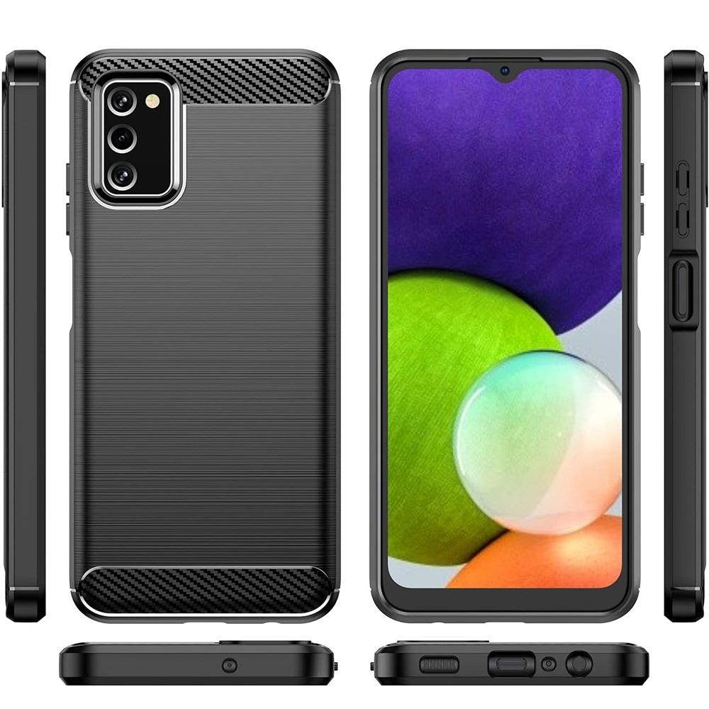 Helmet Case Carbon Samsung A03S, Black - Image 2