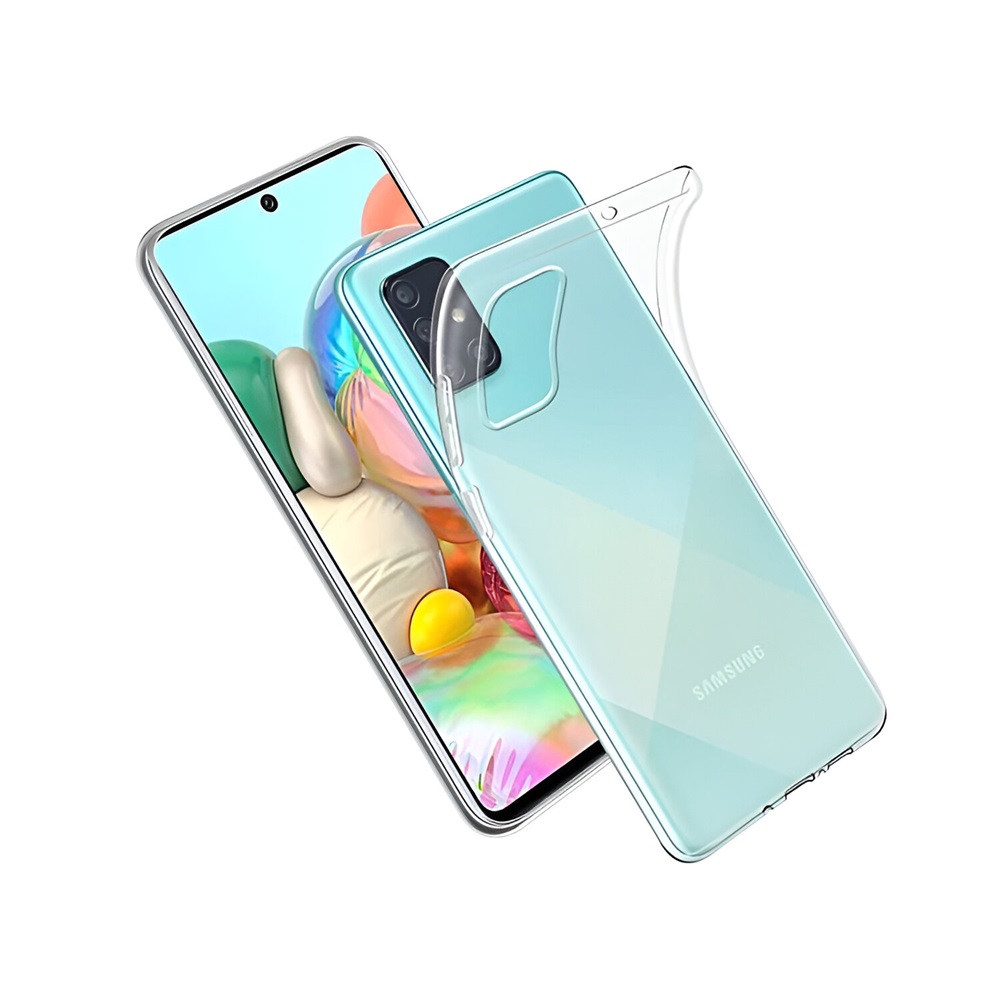 Helmet Case TPU Soft Samsung A71, Clear