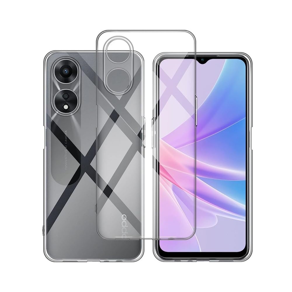 Helmet Case TPU Soft Oppo A58, Clear - Image 2