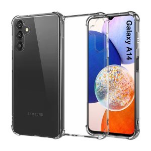 Helmet Case TPU Soft Samsung A14, Clear