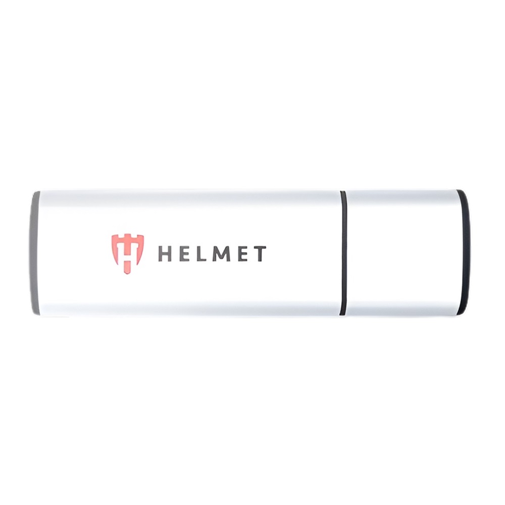 Helmet USB Drive 2.0 Basic Line 16 GB, Silver