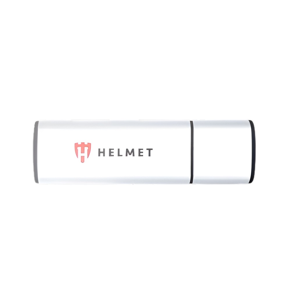 Helmet USB Drive 2.0 Basic Line 32 GB, Silver