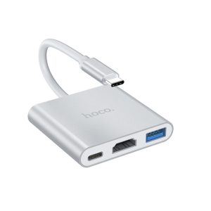 Hoco HB14 Easy use Type-C Adapter (Type-C to USB3.0+HDMI+PD)