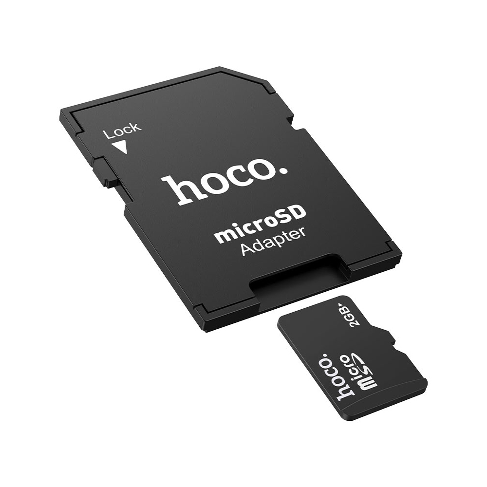 Hoco HB22 TF To SD Card Holder, Black - Image 2