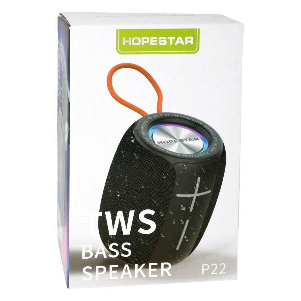 Hopestar Wireless Speaker P22, 5W, Black - Image 3