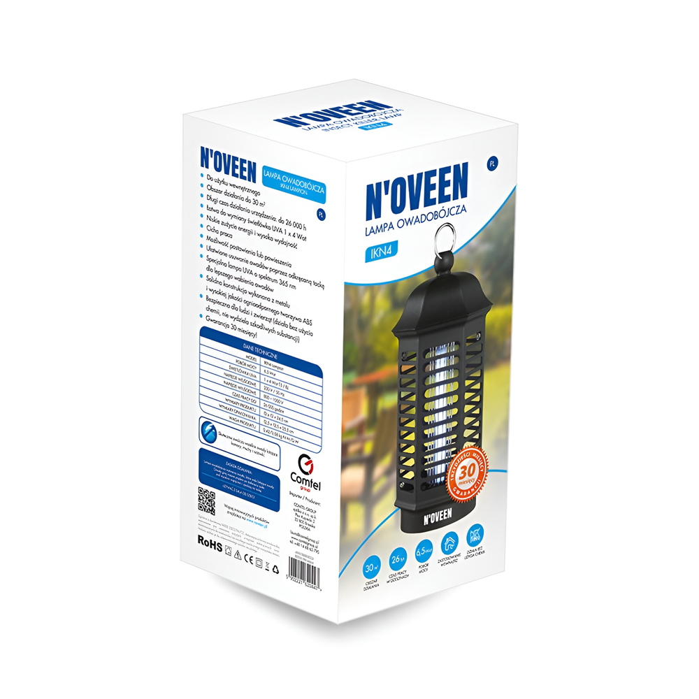NOVEEN Insect killer lamp IKN4 lampion, area up to 30 m2 - Image 2