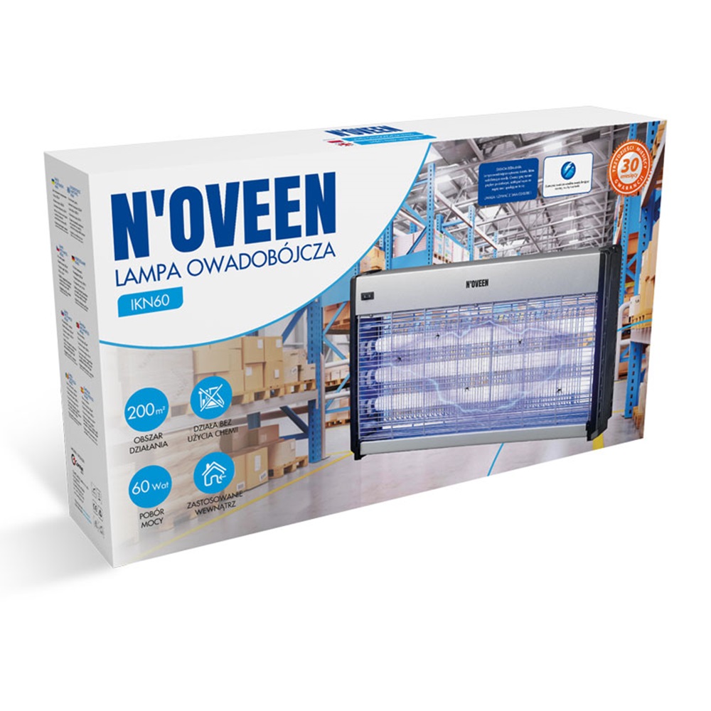 NOVEEN Insect killer lamp IKN60 XXL 3x20 Wat, area up to 200 m2 - Image 3