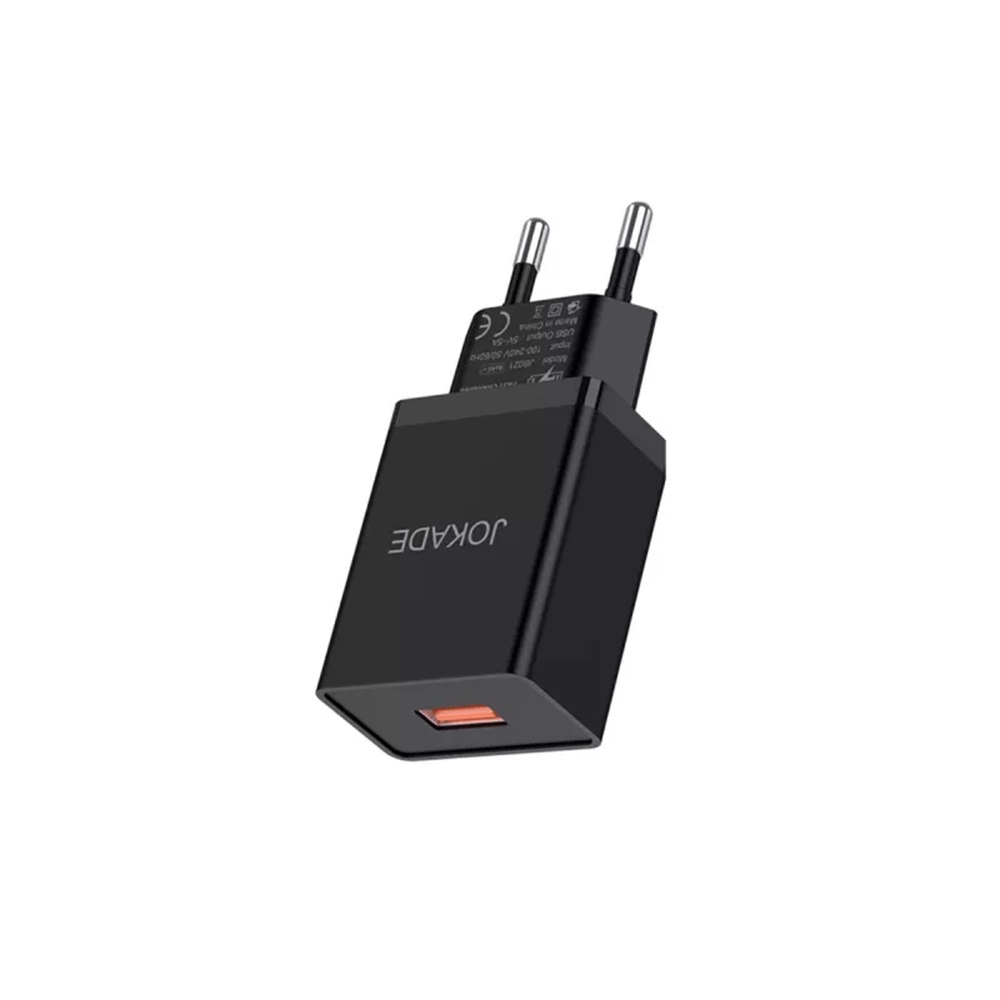 Jokade Wall Charger with Cable USB to Lightning Single Port 5A JB022, Black - Image 3