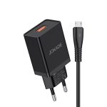 Jokade Wall Charger with Cable USB to Micro-USB Single Port 5A JB022, Black