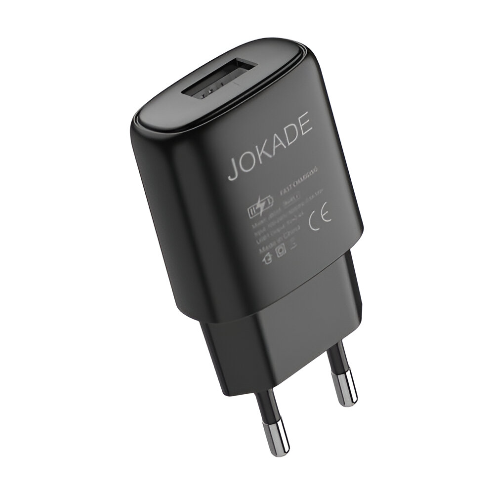 Jokade Wall Charger Single Port 3A Zuochong, Black