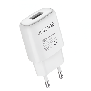 Jokade Wall Charger Single Port 3A Zuochong, White