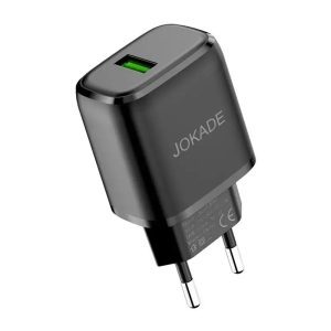 Jokade Wall Charger Single Port 5A Salian, Black
