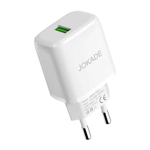 Jokade Wall Charger Single Port 5A Salian, White