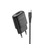 Jokade Wall Charger with Cable USB to Type-C Single Port 3A Kaer, Black